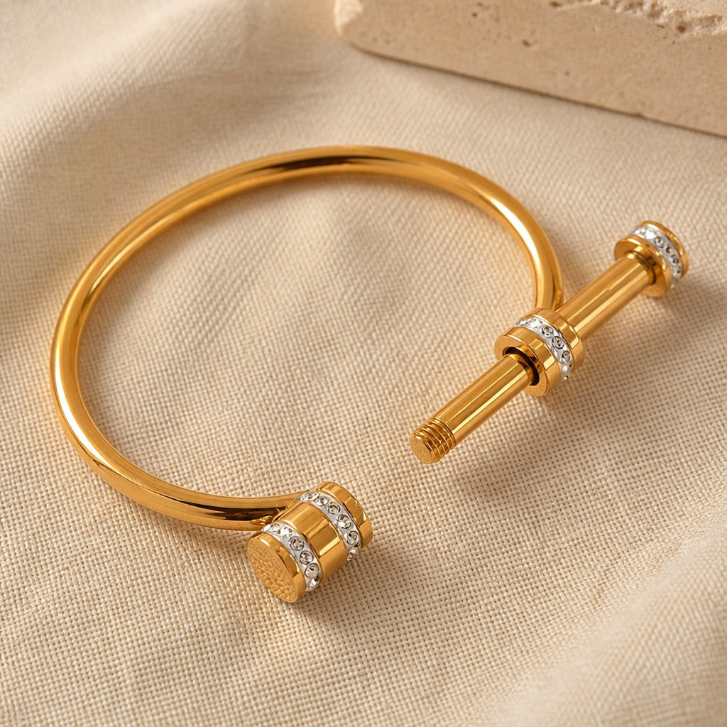 Opulent Gold Cuff Bangle