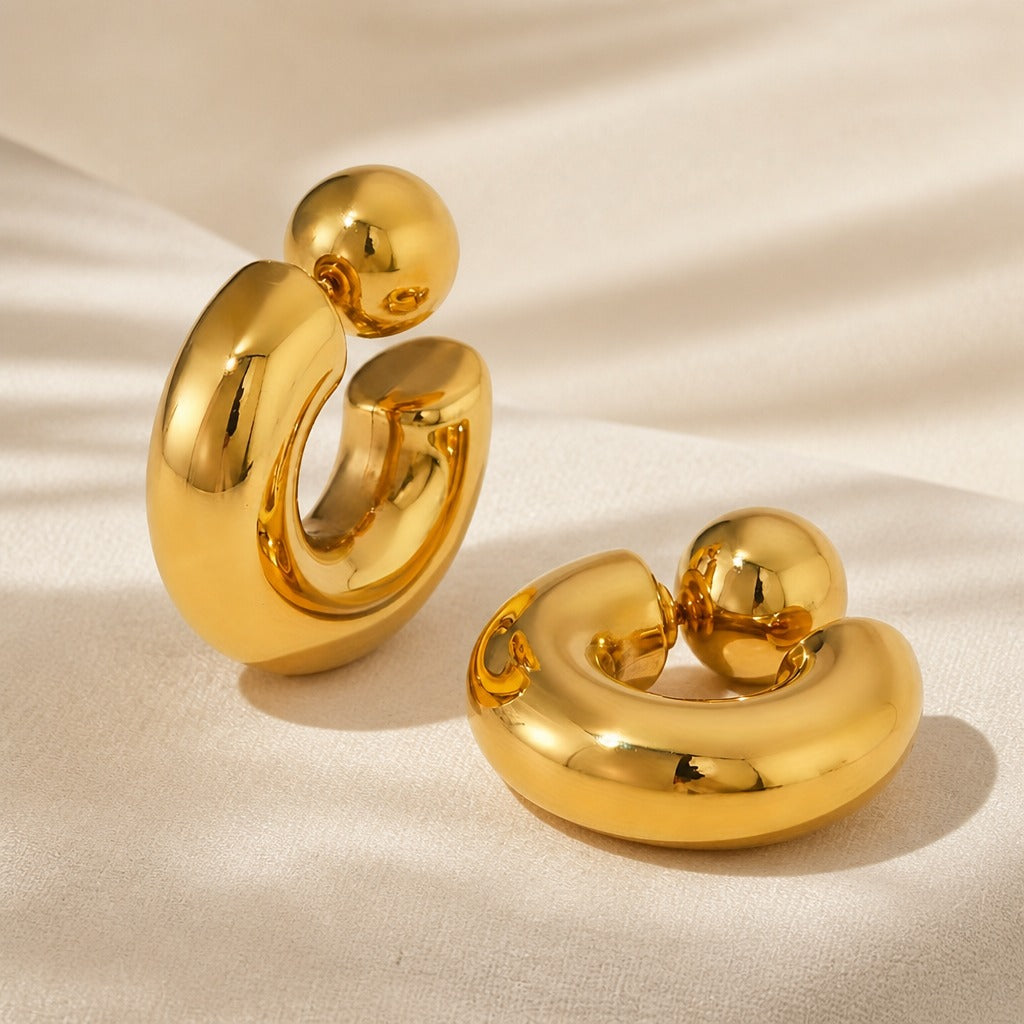 Aurelia Baroque Curve Earrings
