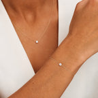 Clea Moissanite Stone Gold Set