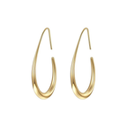 Sunlit Gold Hoop Earrings