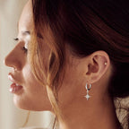 Modern Crystal Staraburst Earrings