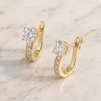 Elegant Huggie Gold Earrings