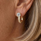 Elegant Huggie Gold Earrings