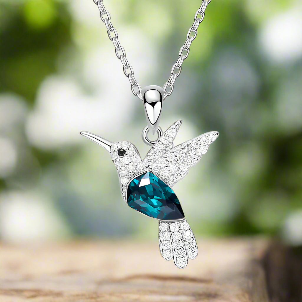 Crystal Hummingbird Necklace