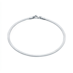 Soleil Serpent White Gold Slim Bracelet