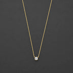 Cléa Moissanite Gold Stone Necklace