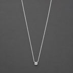 Cléa Moissanite White Gold Stone Necklace