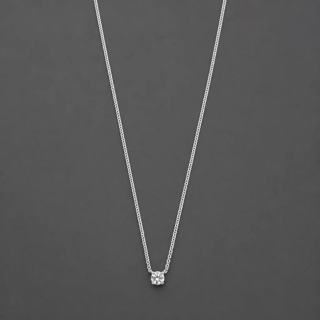 Cléa Moissanite Gold Stone Necklace