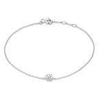 Cléa Moissanite Stone White Gold Bracelet