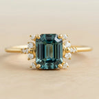 Crystal Blue Shine Ring Set
