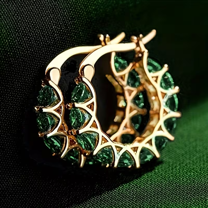 Regal Textured Hoop Earrings