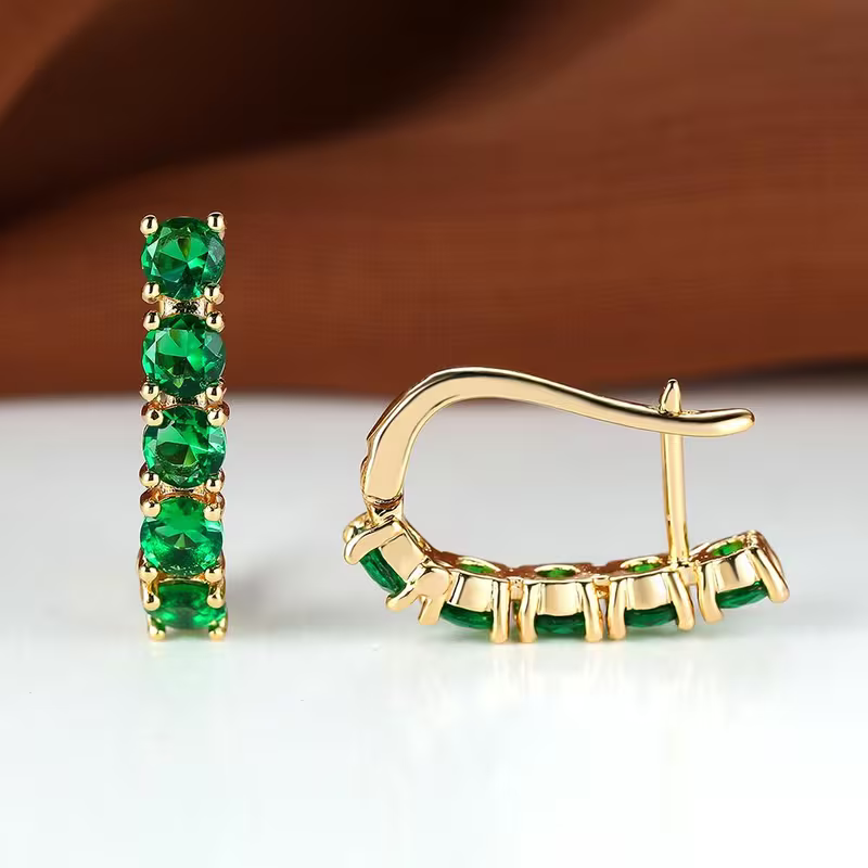 Everline Crystal Hoop Earrings