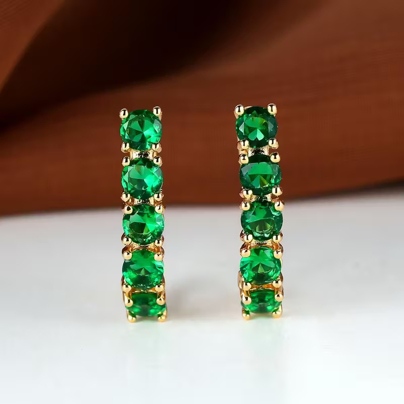 Everline Crystal Hoop Earrings