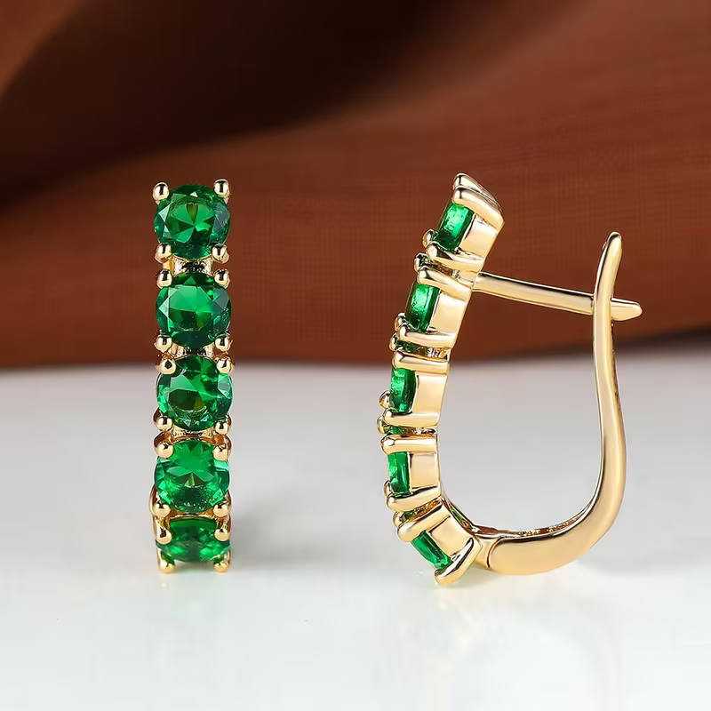 Everline Crystal Hoop Earrings