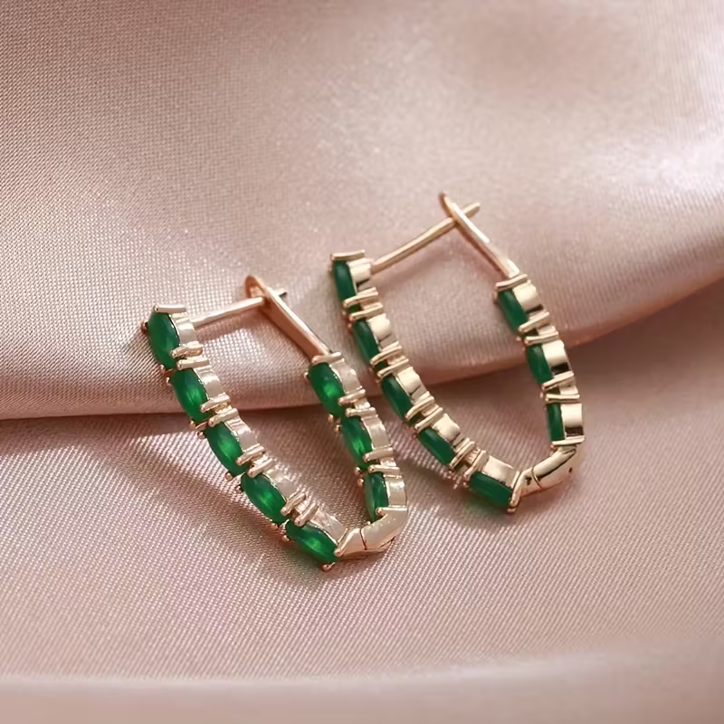 Classic Crystal Hoop Earrings