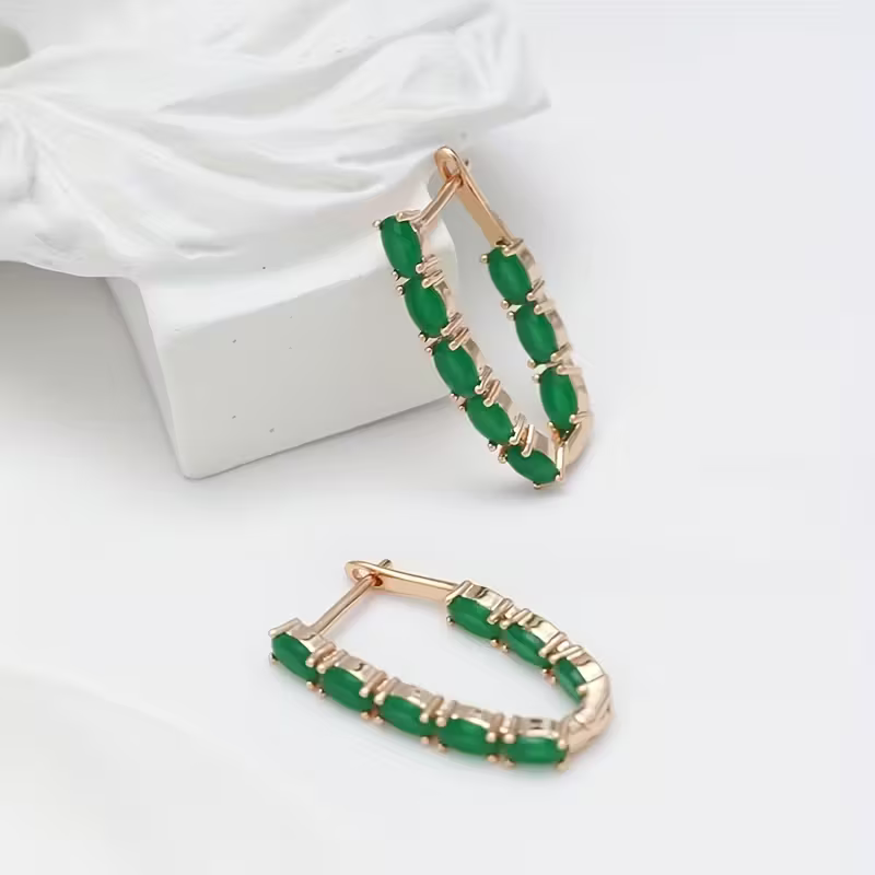 Classic Crystal Hoop Earrings