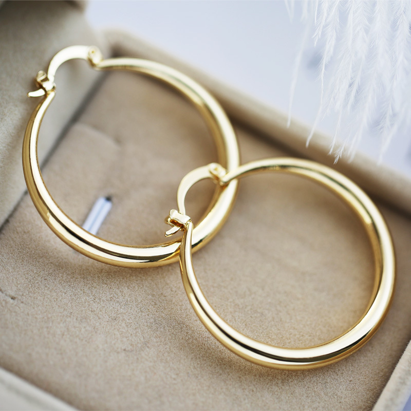 Vintage Golden Elegant Hoops