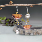 Elodi Retro Orange Earrings