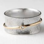 Zirconia Silver Statement Ring