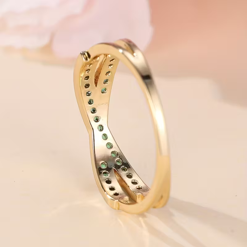 Twilight Crystal Cross Ring