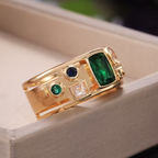 Artistic Mosaic Ring