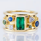 Artistic Mosaic Ring