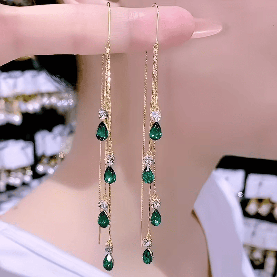Calista Moreau Gold Tassel Earrings