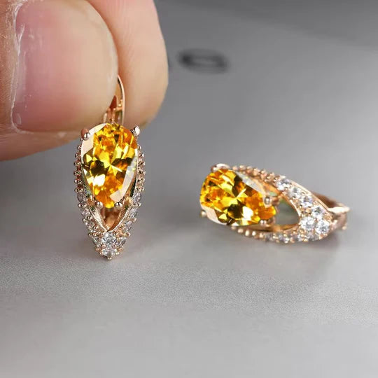 Classic Crystal Teardrop Earrings