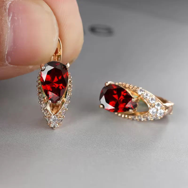 Classic Crystal Teardrop Earrings