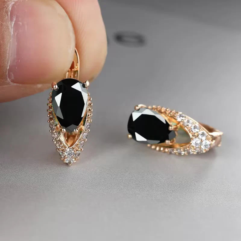 Classic Crystal Teardrop Earrings