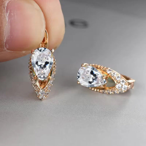 Classic Crystal Teardrop Earrings