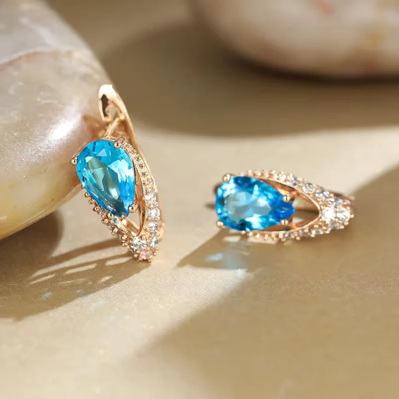 Classic Crystal Teardrop Earrings