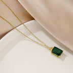 Crystal Emerald Luxe Necklace