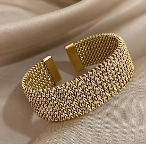 Open Braided Mesh Bracelet