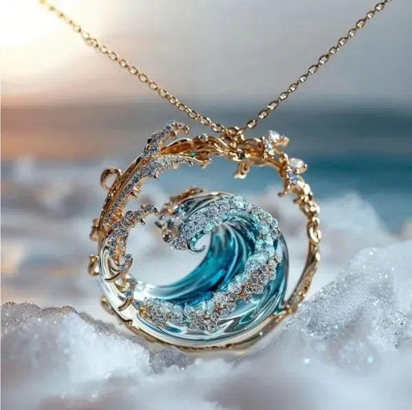 Trendy Ocean's oath necklace