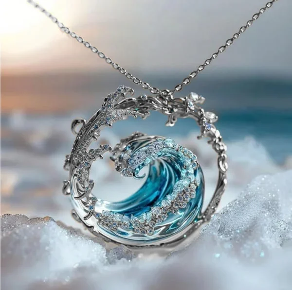 Trendy Ocean's oath necklace