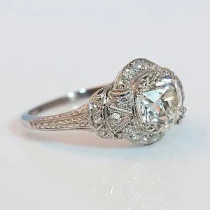 Regal Crystalline Silver Ring