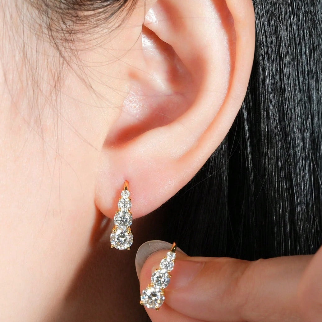 Carol Four Stone Earrings