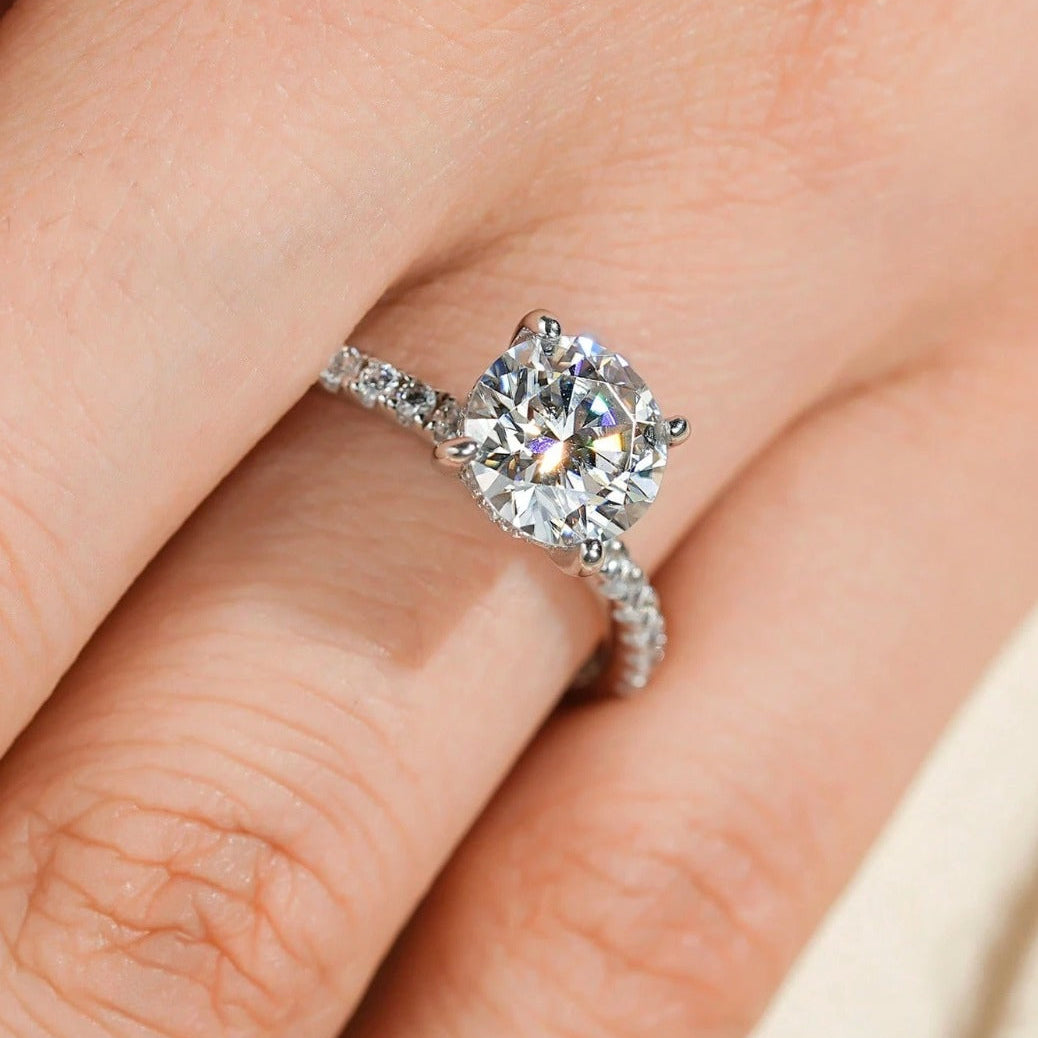 Elite Cubic Solitaire Ring