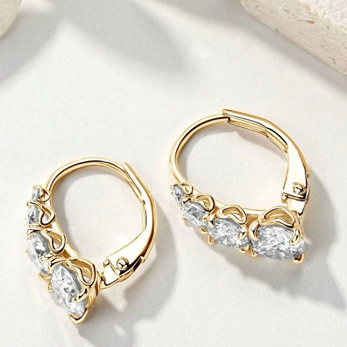 Carol Four Stone Earrings