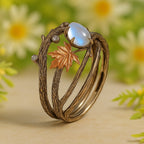 Vintage Nature Moonstone Ring