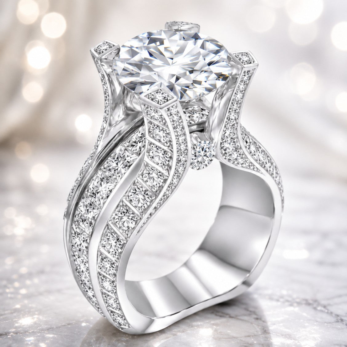 Exquisite Vintage Zirconia Ring