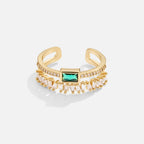 Crystal Layered Ring
