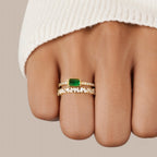 Crystal Layered Ring