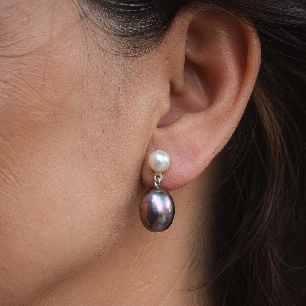 Pearl Midnight Charm Drops
