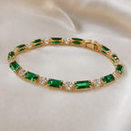 Elegant Radiance Emerald Bracelet