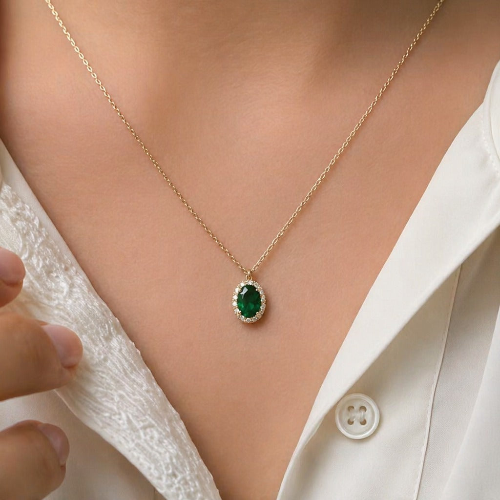 Petite Halo Statement Necklace