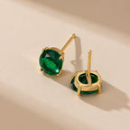 Gleam Oval Statement Earrings