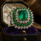 Crystalline Emerald Elegant Ring
