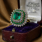 Crystalline Emerald Elegant Ring